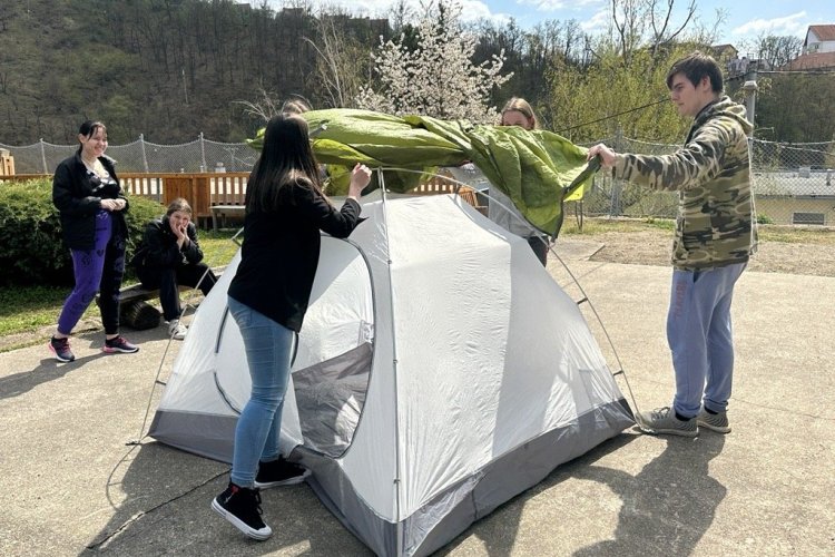 Trénink na cvičnou expedici DofE Česká republika